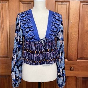 Free People Tie Top